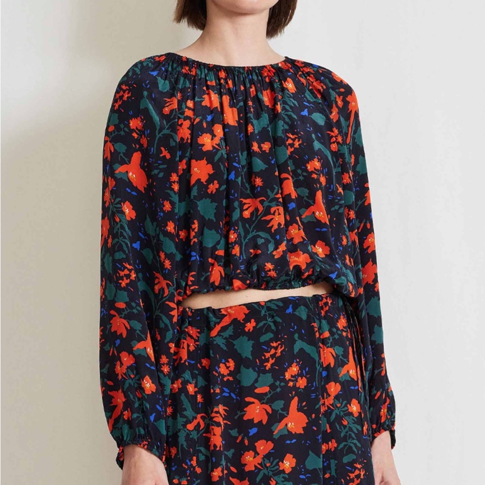 Apiece Apart Villa Vibrant Floral Top